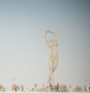 burning man naked woman